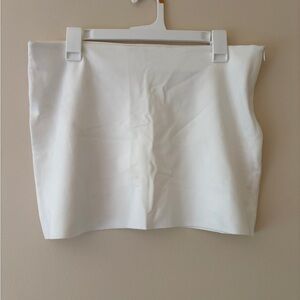 Princess Polly White Structured Mini Skirt NWOT Size US 10